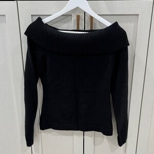 Amazon Black Off-the-Shoulder Sweater